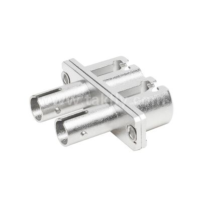 ST-LC カップラー デュプレックス メタルハイブリッド アダプター 女性/女性 データセンター 通信 FTTX 用 光ファイバー