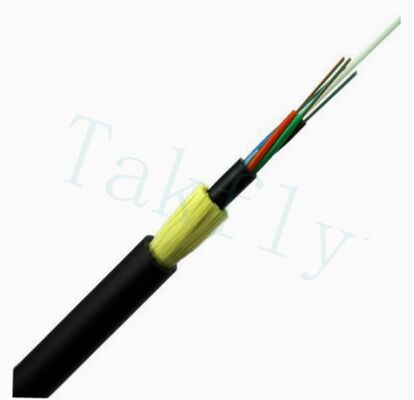 2-144 コアADSSケーブル 単調モードG.652D,PE/ATシェイプ,最大跨度1500m,送電塔の上部設置用
