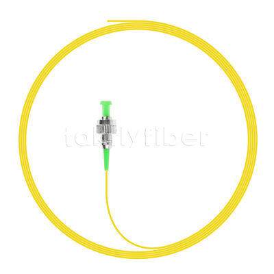 FC シンプレックス光ピグテール – シングルモード 9/125μm、長さ 1m/2m/3m、0.9mm/2.0mm/3.0mm、PVC/LSZH ジャケット