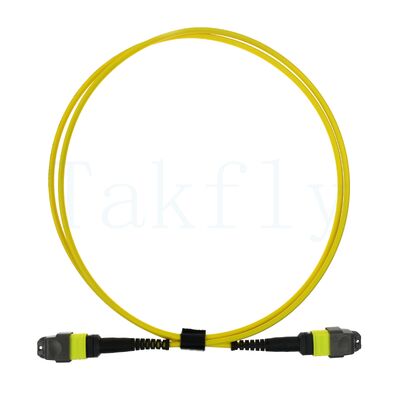 12F MTP(M) ️ MTP(F) APCパッチコード,SM G657A1,1m,3.0mm,LSZH黄色,曲がり感受性のないブート,低損失
