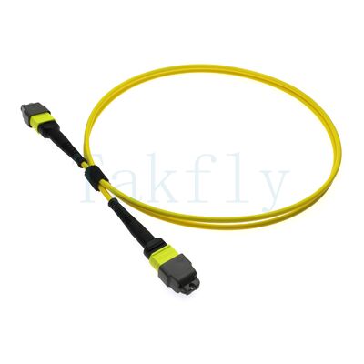 12F MTP(M) ️ MTP(F) APCパッチコード,SM G657A1,1m,3.0mm,LSZH黄色,曲がり感受性のないブート,低損失