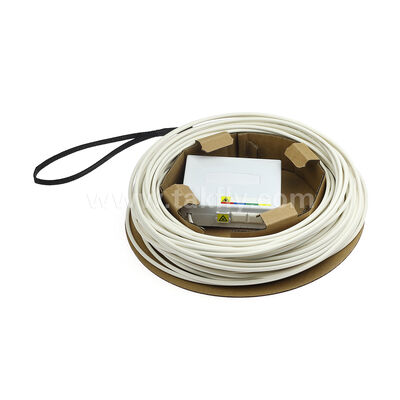 FTTH プリターミネート ファイバー アウトレット キット ツールフリー ウォールマウント,スプリッシングなし,高速なFTTB設置のためのケーブルスポールを含む
