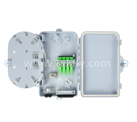 FTKS-1805-04A, 4 SC/APC SM SX アダプタ,ピッグテール インストール, FTTH FTTx スプリンク 配送 分割 ストレージ ケーブル管理 囲み 壁マウント
