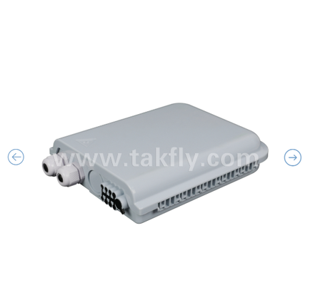 8 PCS SC/UPC SM SX アダプタとピグテールが完全に取り付けられた FTKS-1805-8E 終端ボックス