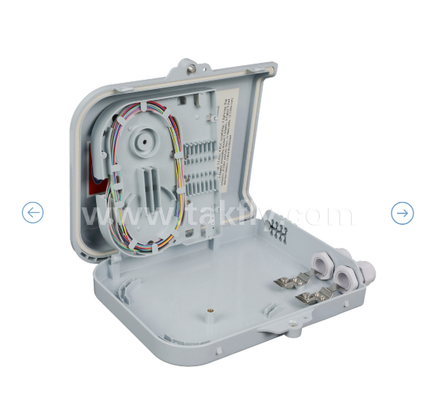8 PCS SC/UPC SM SX アダプタとピグテールが完全に取り付けられた FTKS-1805-8E 終端ボックス