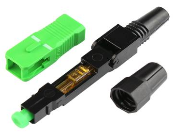 DF-5501 SC 高速コネクタ – 研磨済み、工具不要、FTTH ドロップ ケーブル用