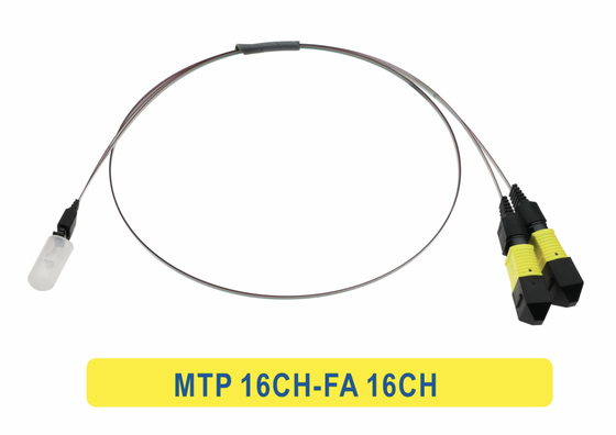 16CH MTP/MPO から 16CH FA ファイバーアレイ ファイバーオプティックパッチコードケーブル データセンター/CPO