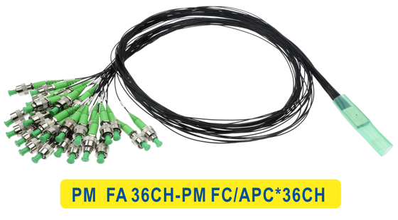 偏振維持 PM FA 36CH から PM FC APCx36CH ファイバーアレイ