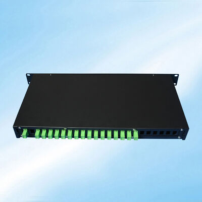1X16 ラックマウント 光ファイバー PLC スプリッタ
