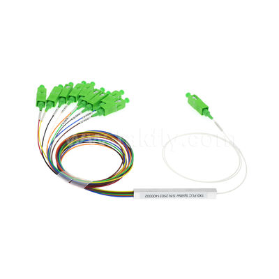 FTTH/FTTX オプティカル・ディストリビューション・ネットワーク用0.9mmファイバルの1×9チャネルPLCスプリッタ