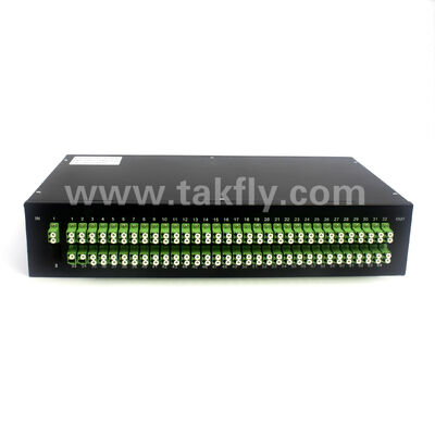 1×128 ハイポートカウント PLC スプリッターラック マウントパッチパネル 超高密度 FTTX 配送