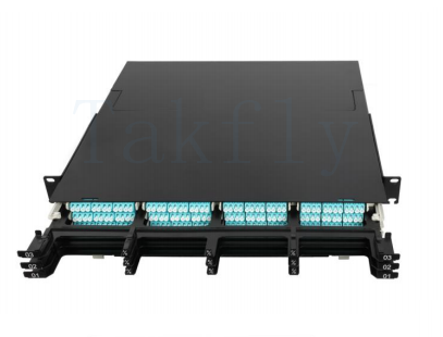 1U / 2U / 4U 高密度 MPO カセット パッチ パネル – ラックマウント、MPO を LC カセット モジュールに簡単に接続、データセンターおよび SAN/LAN アプリケーション用のプリロード LC アダプタ