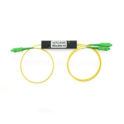 PLCファイバースプリッタ 3.0mmミニABSボックス,SM G657A1,SC/APC,PONシステムにおける光信号結合と配送のために