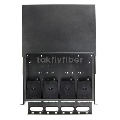 タクフライ 1U/2U スライディングパッチパネル 高密度プラグアンドプレイ MTP/MPO to LC カセット 最大 192 ファイバー
