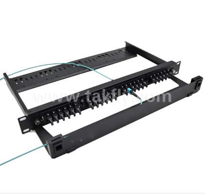 1U 24ポート MPO/MTPパッチパネル ¥ 19 "ラックマウント,高密度,データセンターファイバートランクケーブル用の事前に接続されたMPOモジュールボックス&LC/MPOアダプターパネルをサポート