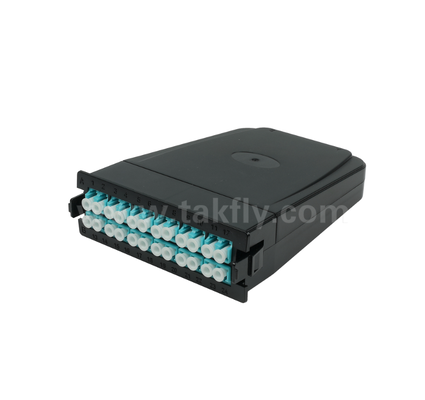 MPO/MTP to LC プリターミネートカセットモジュール 12コアまたは24コア,LCデュプレックスフロントパネル,ダブルMPOリアアダプター,高密度データセンターケーブル用のプラグアンドプレイ
