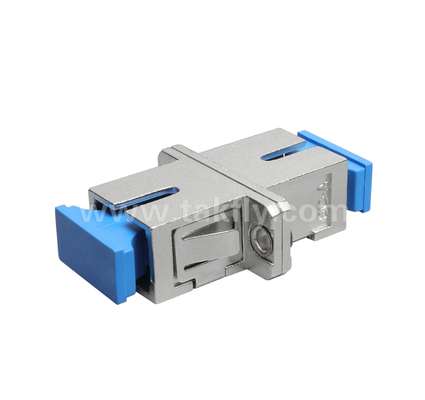 SC シンプル メタルファイバーアダプター 耐久性のある金属ハウジング,低挿入損失,高低温耐性
