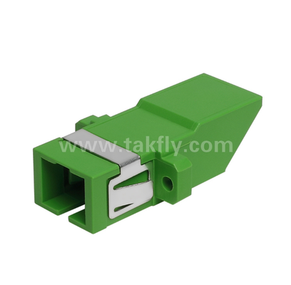 SC Diagonal Type Simplex Adapter with Built‐in Inner Shutter 防塵・レーザー・アイ・プロテクション,低挿入損失,データセンター・FTTxファイバー接続用