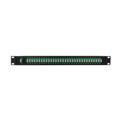 OEM 1U 19 インチ 2x64 ラックマウント LC 光ファイバー PLC スプリッター、FTTx データセンター用