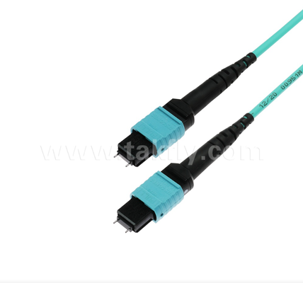 MPO/MTP 16-Fiber OM4 トランクケーブル 超大規模データセンターのための高密度,低挿入損失 (40G/100G/400G Ready)