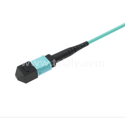 MPO/MTP to LC Uniboot Breakout Patch Cord OM3 マルチモード,高密度,極度逆転可能 40G/100G データセンター