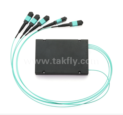 1×4 MPO/MTP OM3 PLCスプリッタ 高密度多光ファイバースプリッタ データセンター用