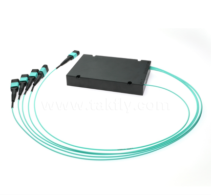 1×4 MPO/MTP OM3 PLCスプリッタ 高密度多光ファイバースプリッタ データセンター用