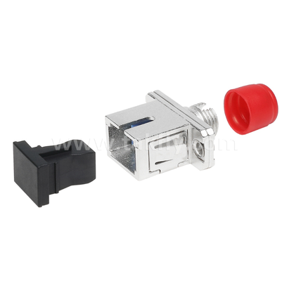 FC-SC Hybrid Adapter – Simplex, Metal Housing, Female-Female, for Different Connector Interconnection