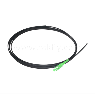 SC/APC FTTH 屋外フラットドロップピグテール – シングルモード、プレコネクタ化、高速フィールド展開用の耐振動設計