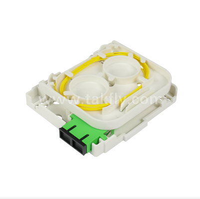 TKS-1806-02W FTTH光ファイバーウォールアウトレット – 宅内向けコンパクト終端ボックス