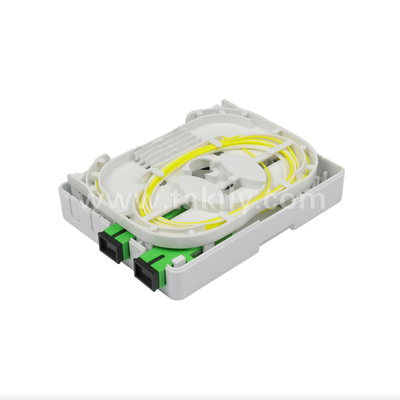 TKS-1806-02E 2ポート壁掛けボックス – FTTH向け機械的保護と光ファイバー管理