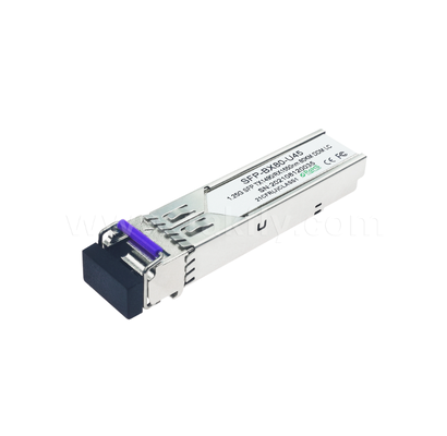 80km SFP BiDiトランシーバー – 1.25G/1.063Gデュアルレート、1490nm DFB、PIN、LC simplex、産業用温度対応