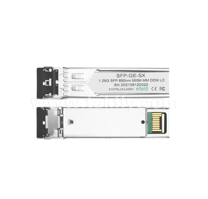 8524-3LCD05 1.25Gbps SFP オプティカルトランシーバー 850nm VCSEL, 550m,LCデュプレックス,MMF,SFP MSAコンパイル