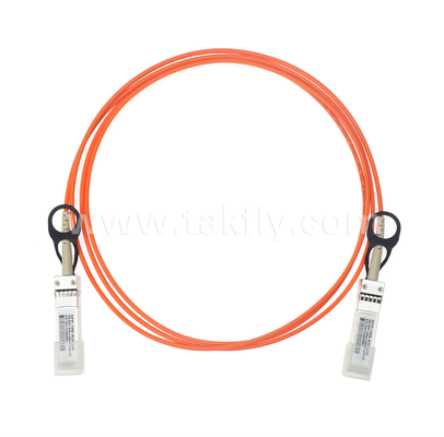 10G SFP+アクティブ光学ケーブル (AOC) OM3で300m,850nm VCSEL,低電力 <0.35W/端,SFP+からSFP+短距離インターコネクト
