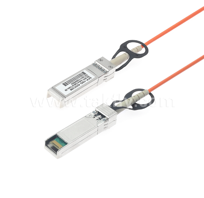 10G SFP+アクティブ光学ケーブル (AOC) OM3で300m,850nm VCSEL,低電力 <0.35W/端,SFP+からSFP+短距離インターコネクト