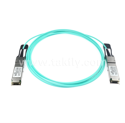 100G QSFP28 アクティブ光ケーブル (AOC) – 4×25G、最大104Gbps、3-70m、VCSELアレイ、低消費電力 <3.5W、QSFP28 - QSFP28