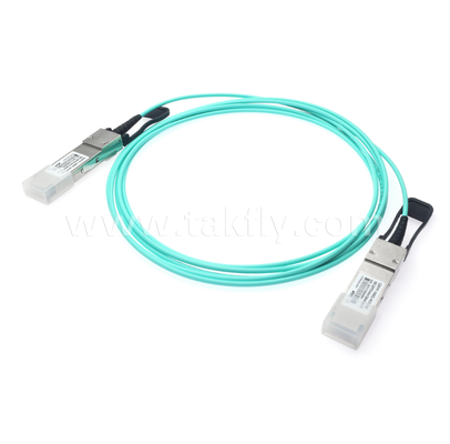 100G QSFP28 アクティブ光ケーブル (AOC) – 4×25G、最大104Gbps、3-70m、VCSELアレイ、低消費電力 <3.5W、QSFP28 - QSFP28