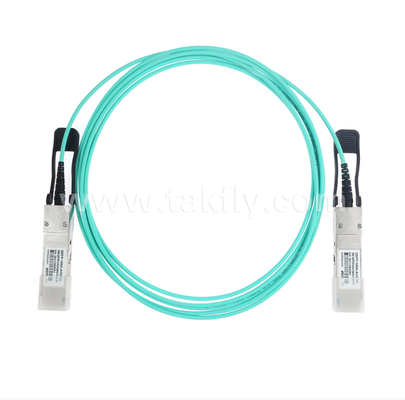 100G QSFP28 アクティブ光ケーブル (AOC) – 4×25G、最大104Gbps、3-70m、VCSELアレイ、低消費電力 <3.5W、QSFP28 - QSFP28
