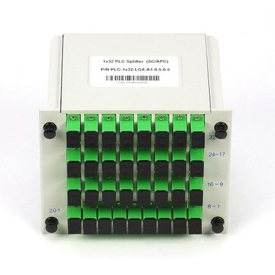 ネットワークの1X32 LGXカセット繊維光学PLCのディバイダーSC APC SM G657A1