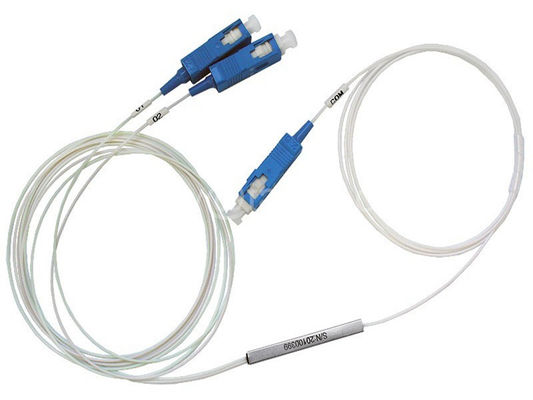 GPON 1x2繊維のディバイダーのカプラーの鋼鉄管SCのコネクターFTTH