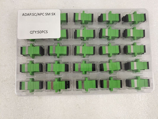 SC APCの端子箱のための単信緑の繊維光学のアダプター