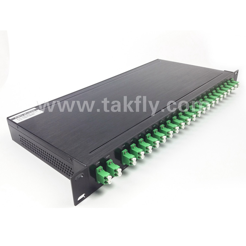 100GHz AWG 40CH DWDM MUX DEMUX ファイバー高さ -100-0μm,ケーブル直径 0.9mm