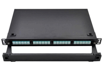 96F カセットアダプターパネル 1U ラックマウント MPO パッチパネル データセンターの高さ 1U