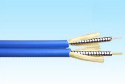 デュプレックス装甲型光ケーブル 直径4.0*7.0mm 傾き半径20D/15D