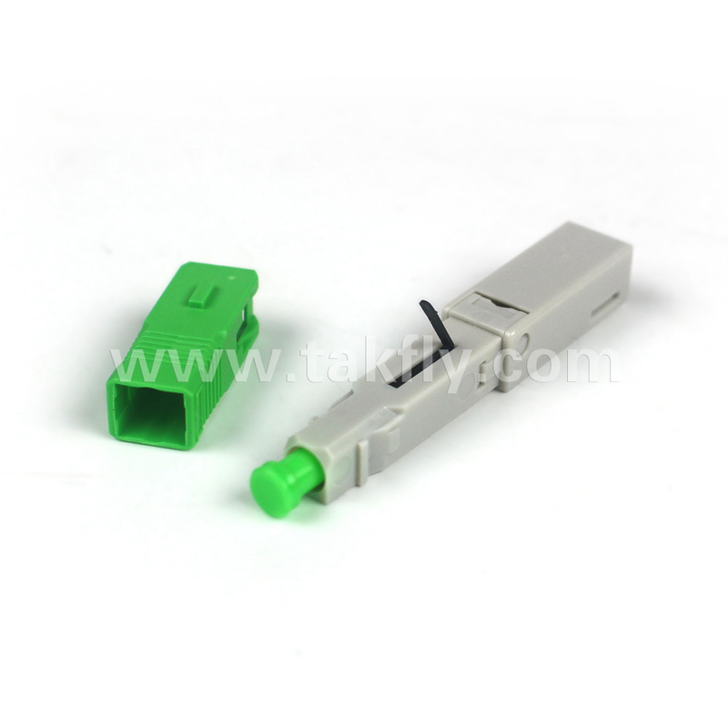 SC/APC フィールドインストール可能な高速接続器 62.5/125μm OM1 プラスチックファイバーモードのための埋め込み-APC