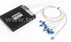 16 CH CWDM Mux Demux ABS ボックス 2.0mm 3.0mm LC APCコネクタ