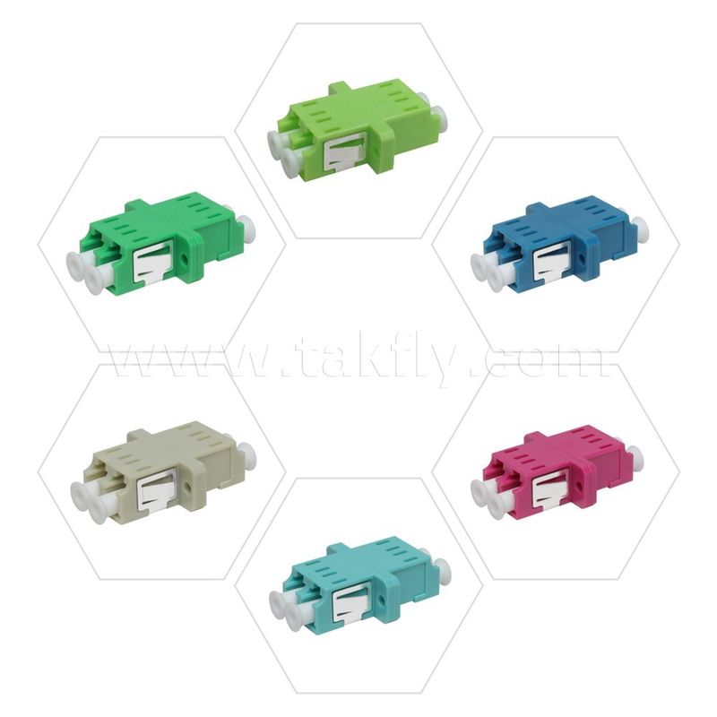 LC アダプタケーブルカプラー APC/UPC SM/MM シンプレックス/デュプレックス/クアッド/6 ウェイ/8 ウェイ光ファイバーデータセンター FTTH