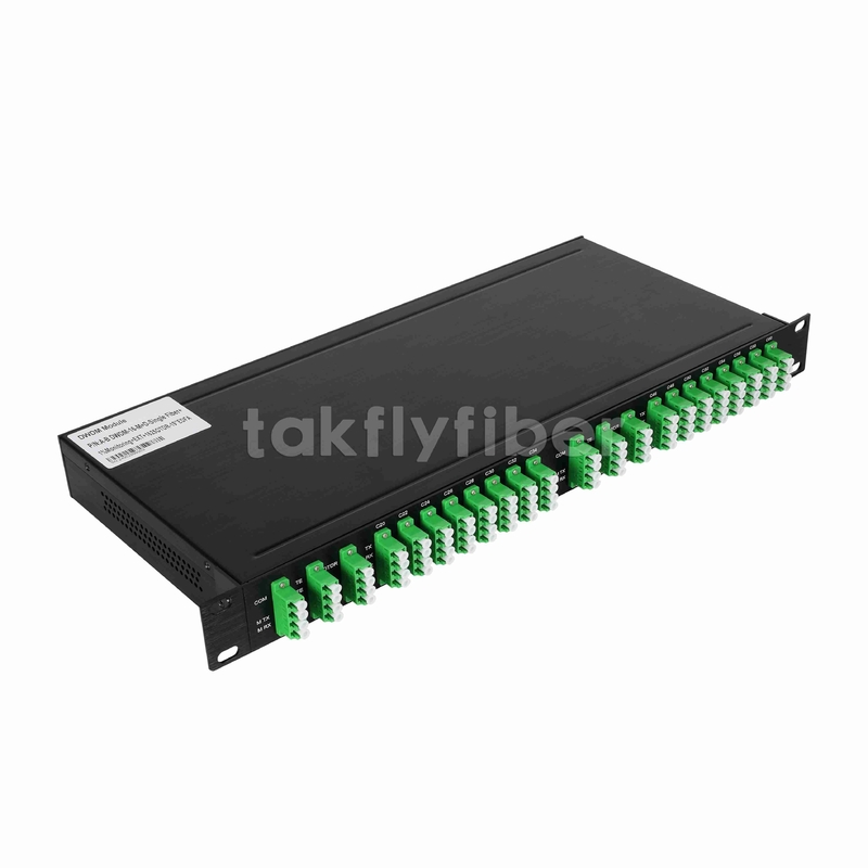 16CH DWDM MUX DEMUX モニターと拡張ポート 1625nm OTDRとEDFA