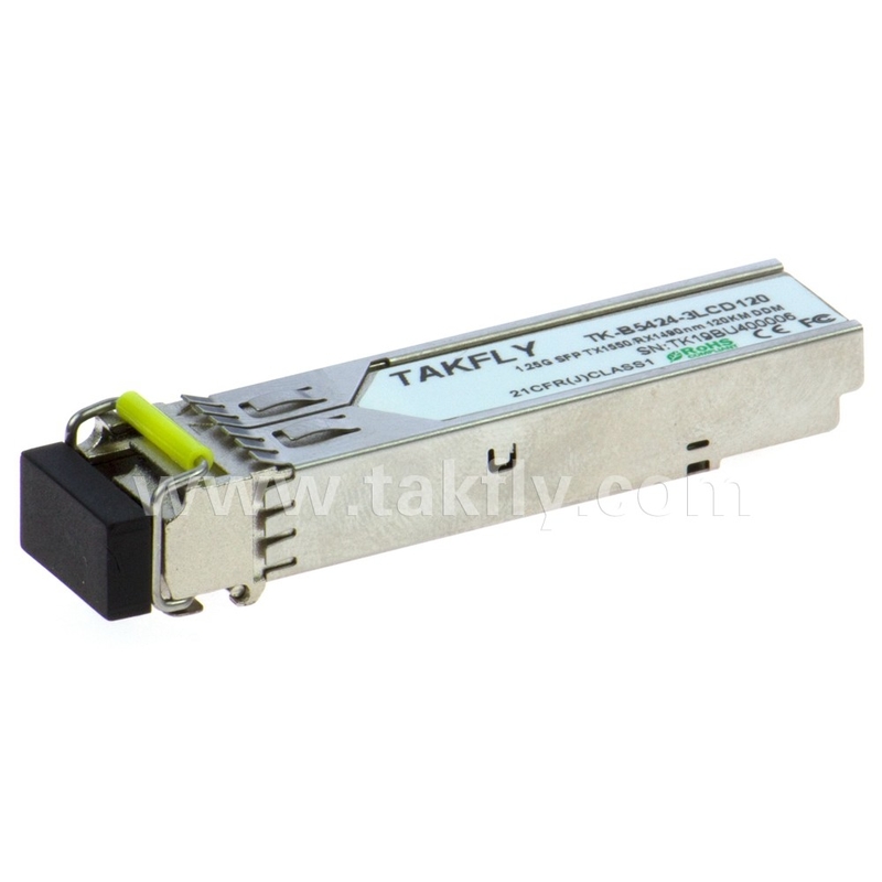 1.25G SFP BIDI オプティカルトランシーバーモジュール Tx1550/Rx1490nm 120KM SMF DDM LC CISCO JUNIPER HUAWEI コンパティブル