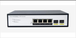 DF-2F-4GP 2ポート 10/100/1000Mbps 4+2 アップリンク ファイバー ポート ギガビット ポー ネットワーク スイッチ